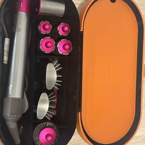Dyson Hair Styling Set with Fuchsia and Orange